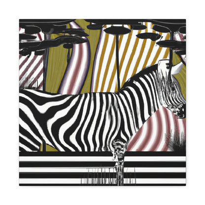 "Zebra Striped Splendor" - Canvas