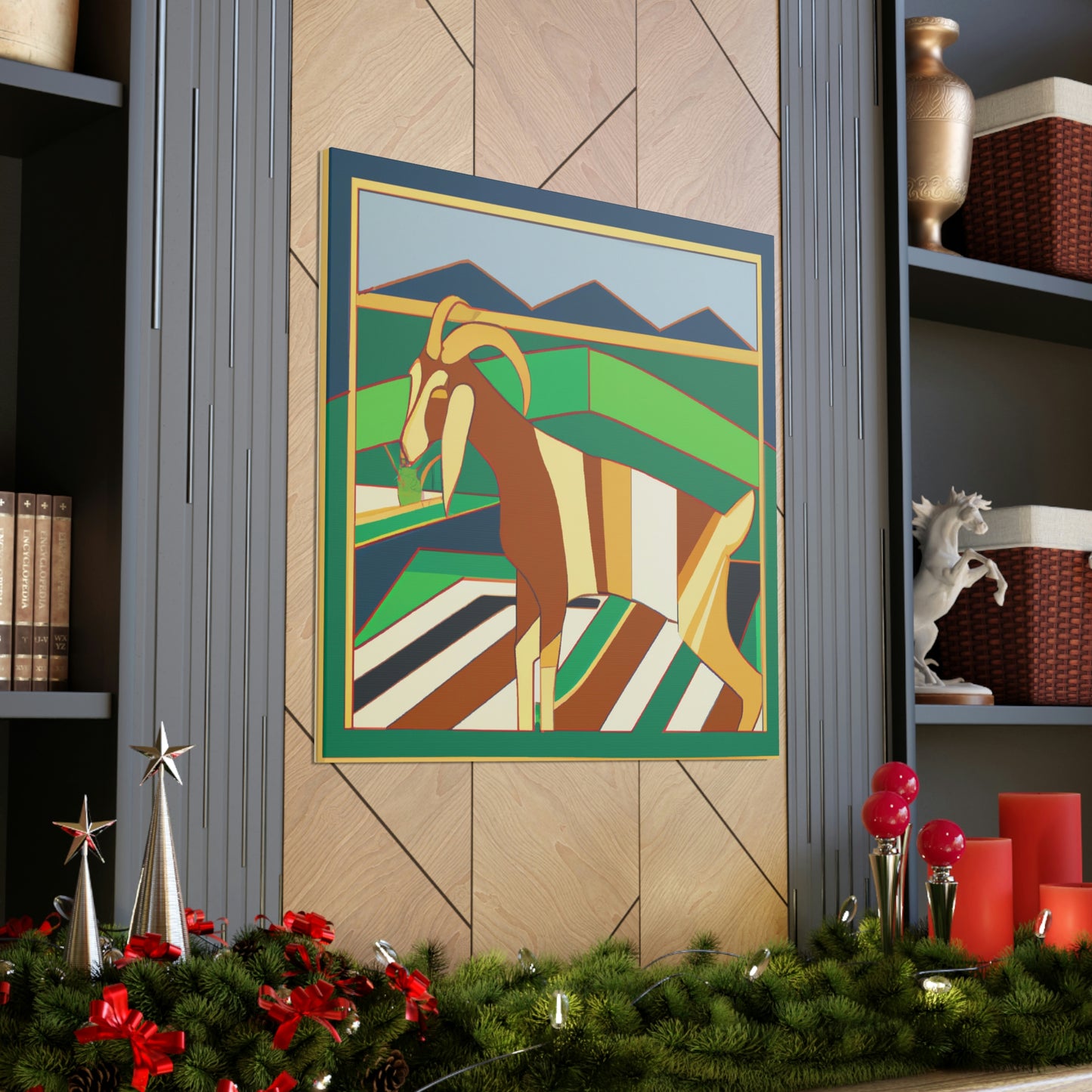 Goat Glamour Deco - Canvas