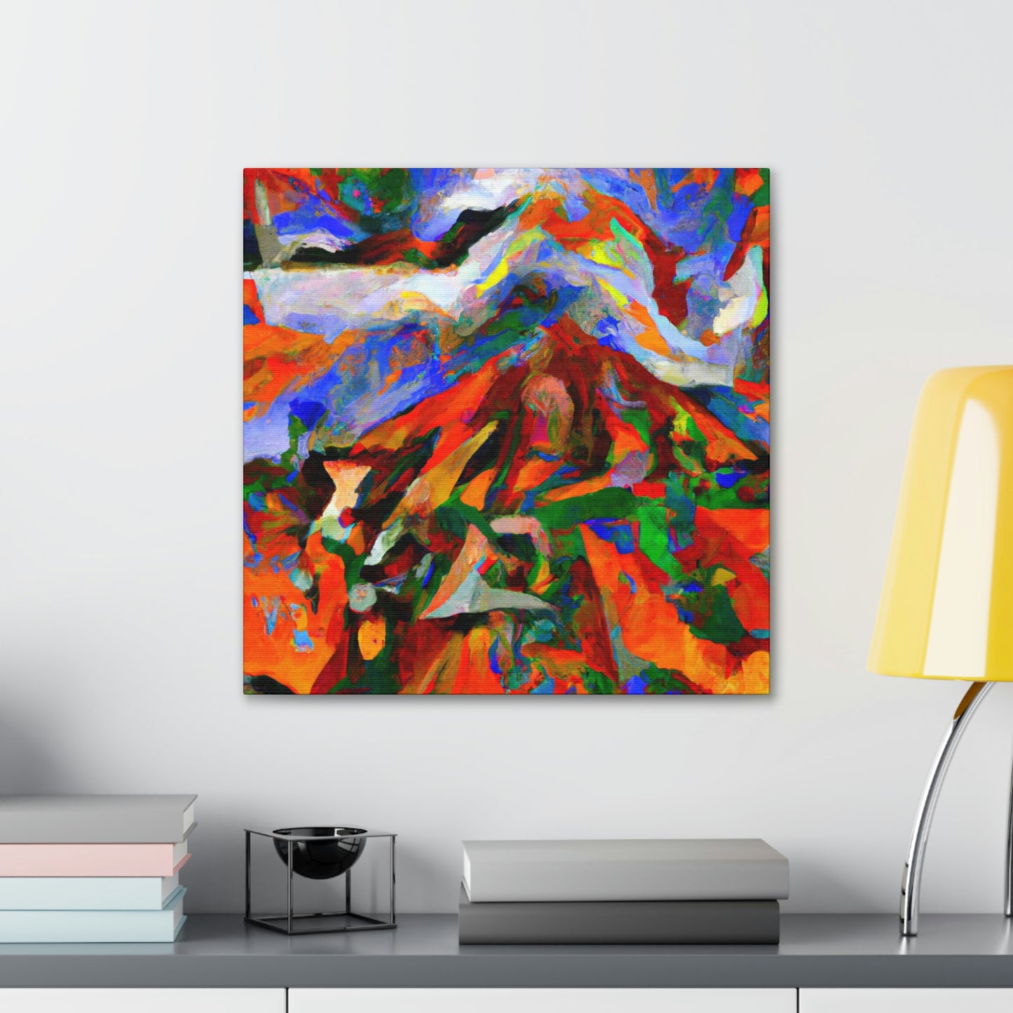 Volcano's Eruptive Glory - Canvas