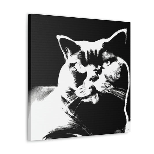 "Pop Britannia Cat Portrait" - Canvas