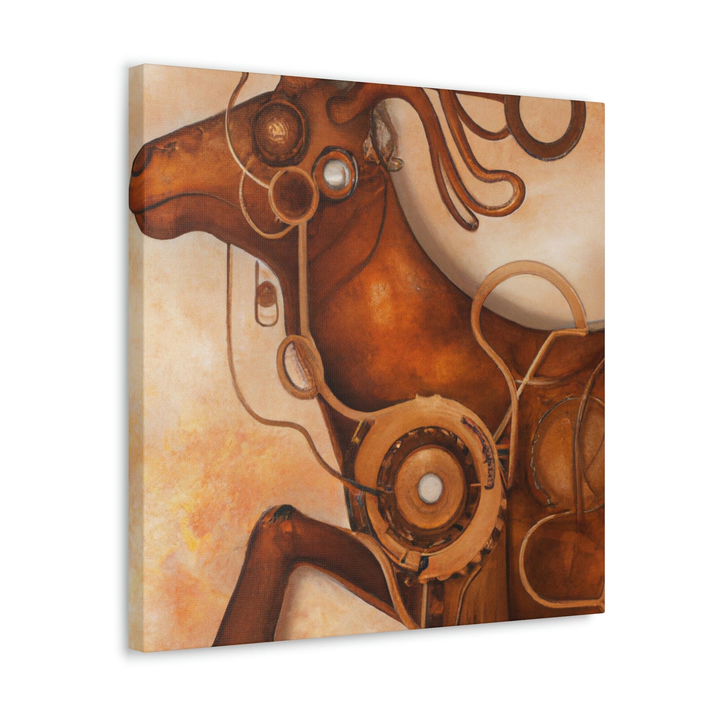 Elk in Steampunk Times - Canvas