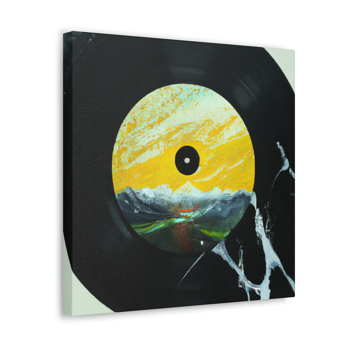 Vinyl Record Reflection - Canvas