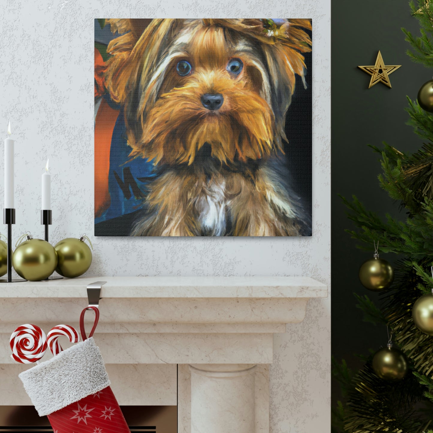 "Yorkshire Terrier Surrealism" - Canvas