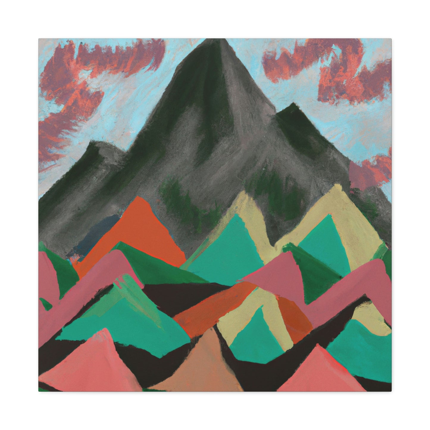 Mountain Majesty Mosaic - Canvas