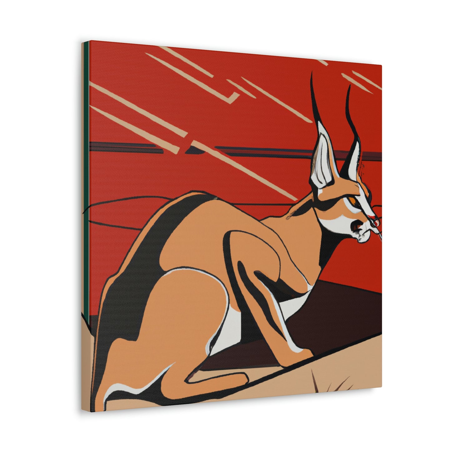 "Caracal's Deco Zenith" - Canvas