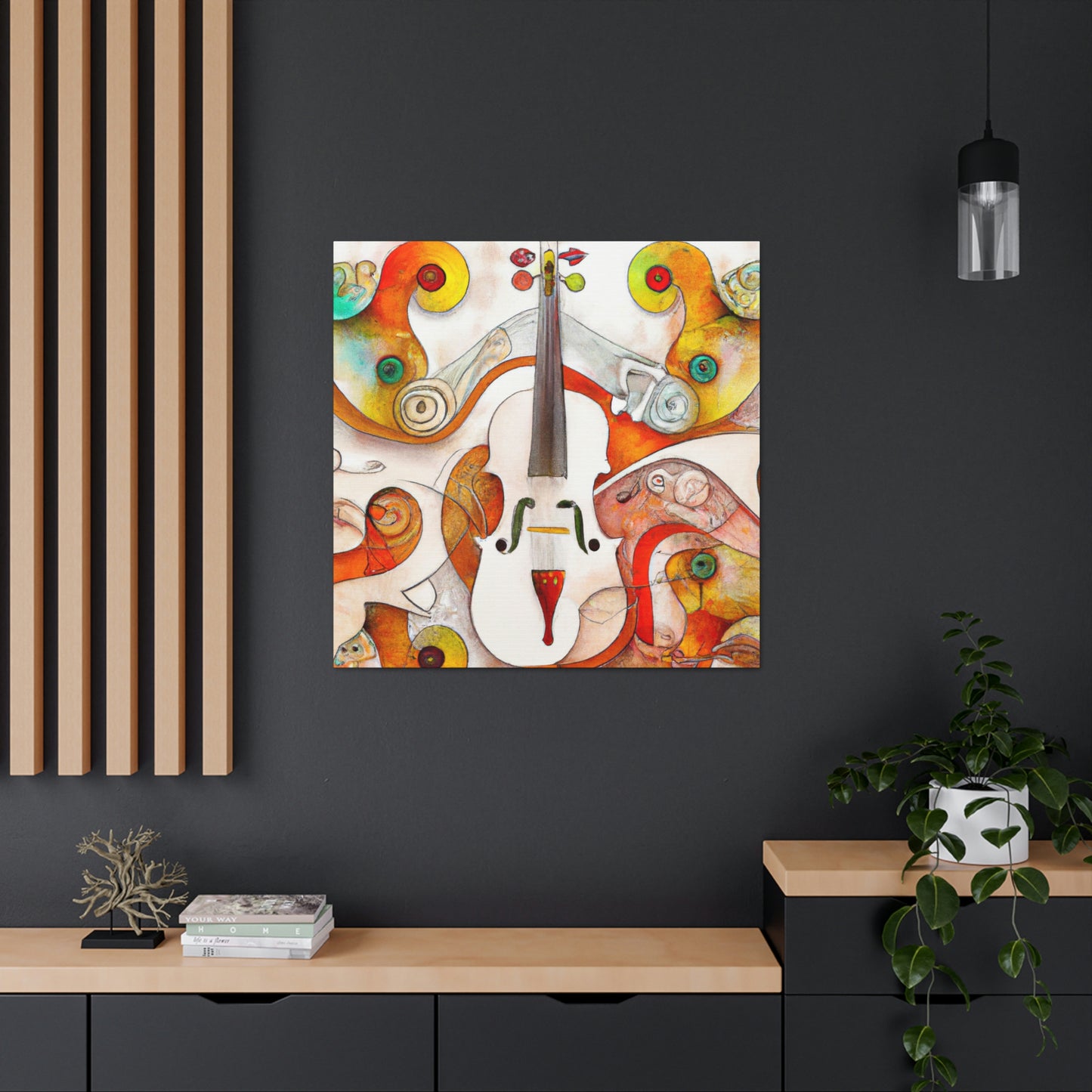 Vibrant Violin Melody - Canvas