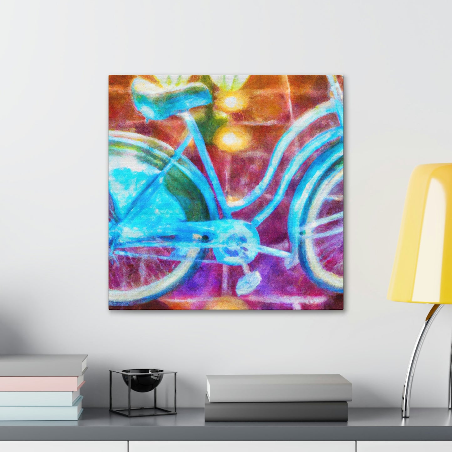 "Riding in Style: Bike" - Canvas