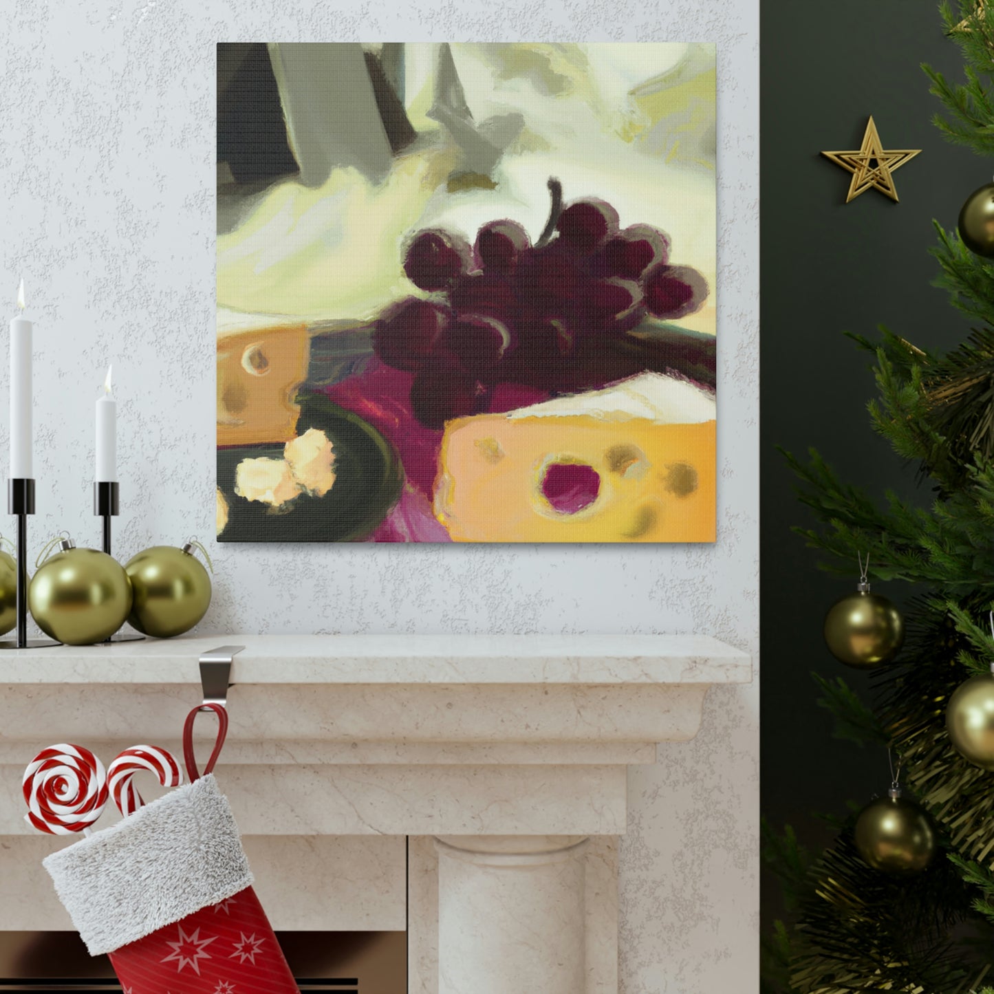 Cheese and Grapes Dream - Canvas