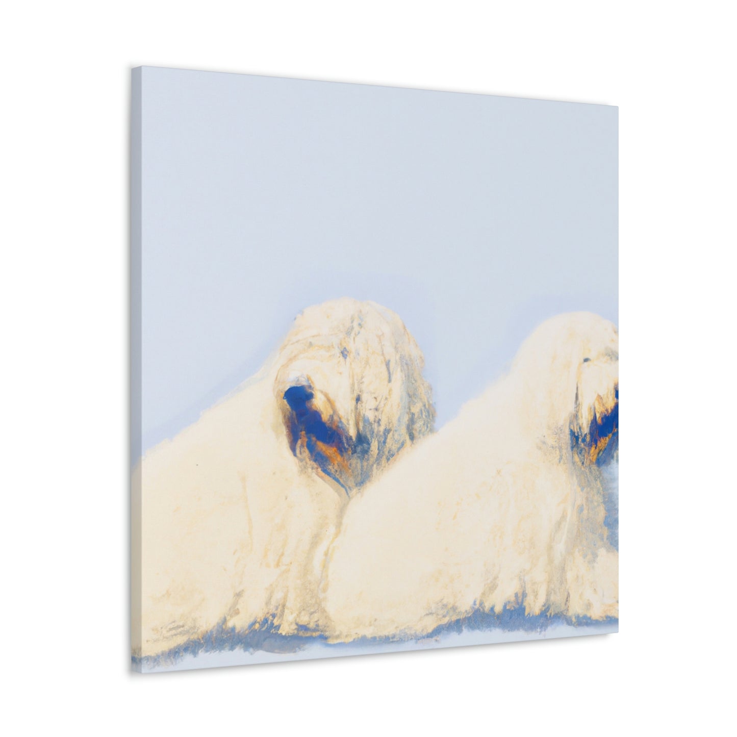 Old English Sheepdog Freedom - Canvas