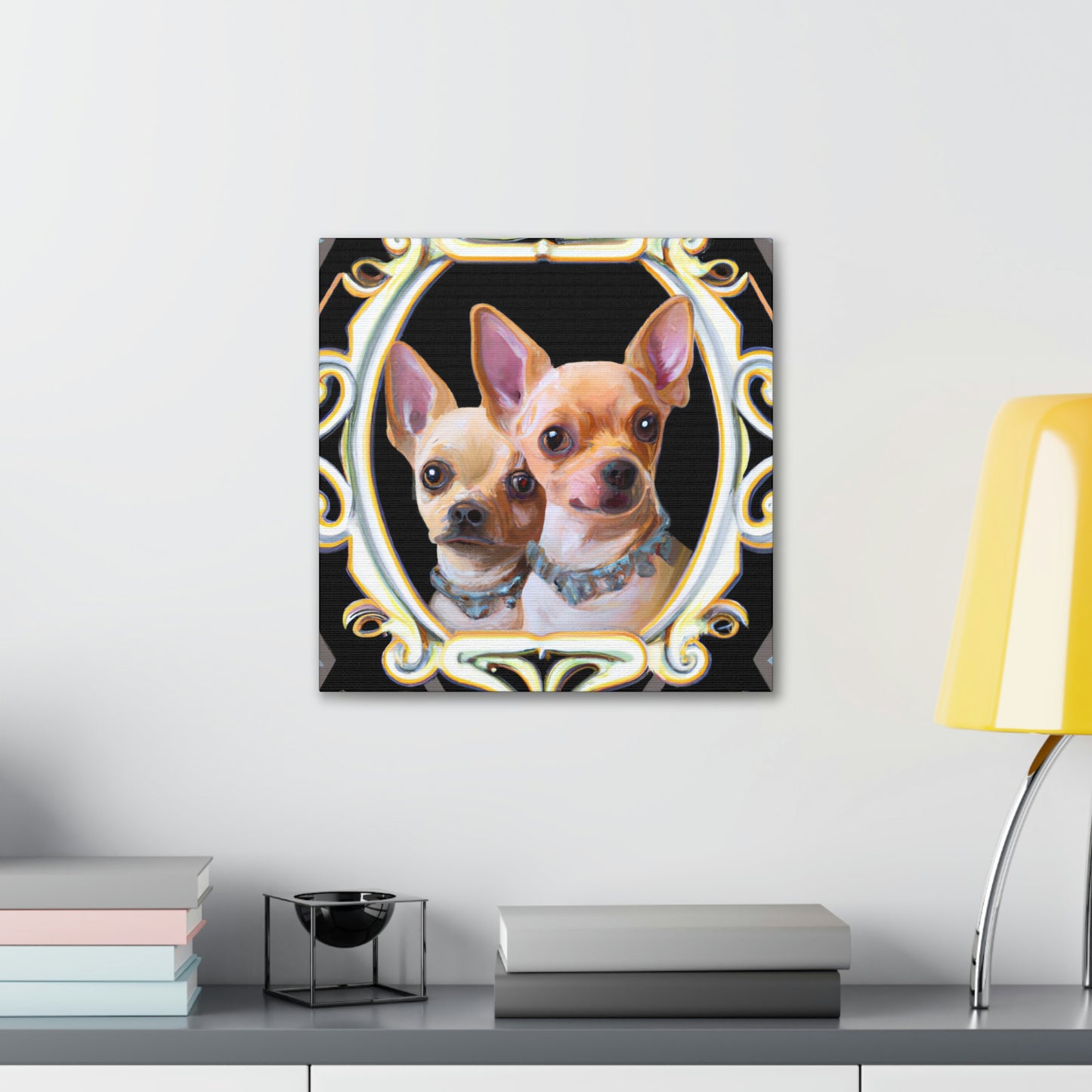 "Chihuahua Deco Dream" - Canvas