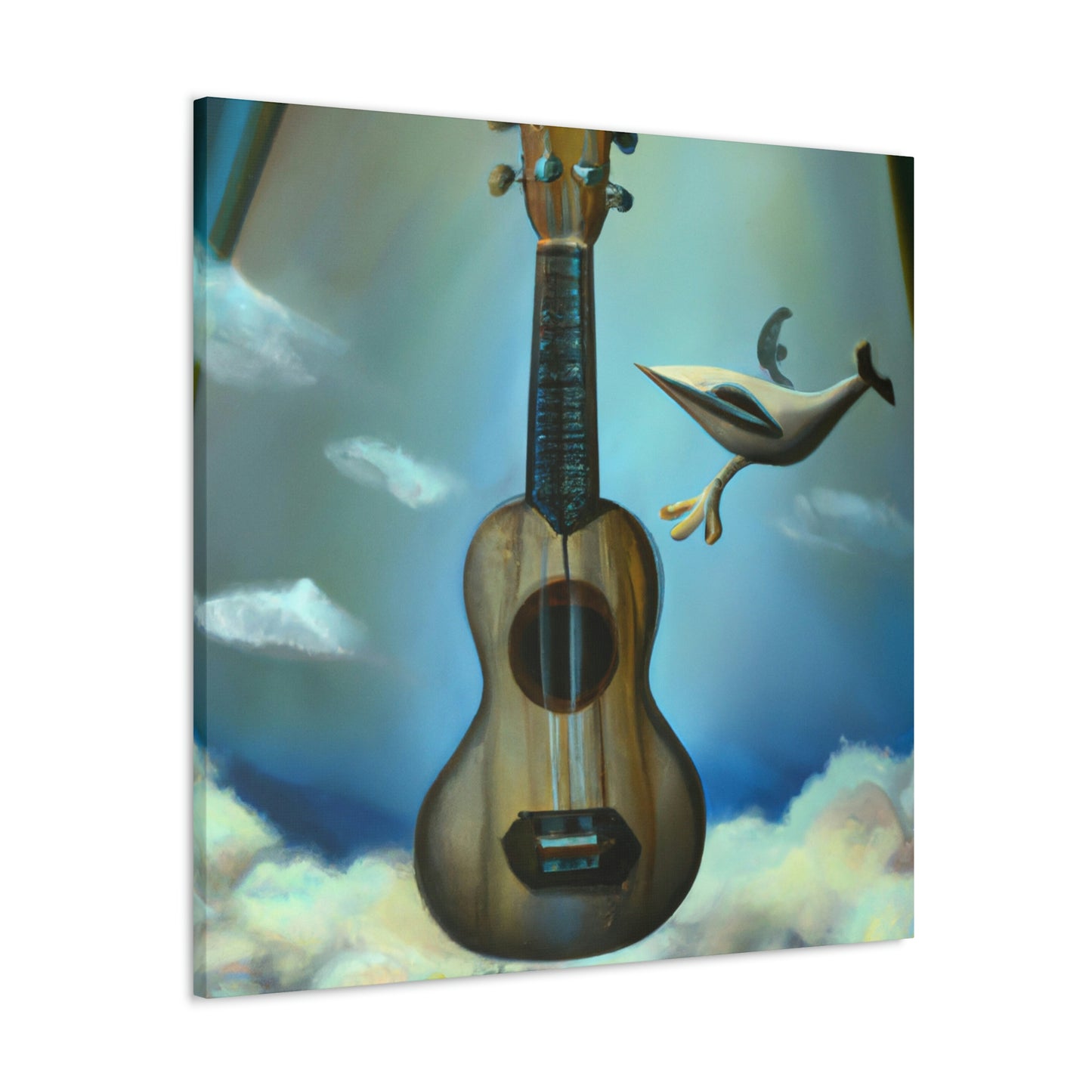 Ukelele Under Moonlight - Canvas