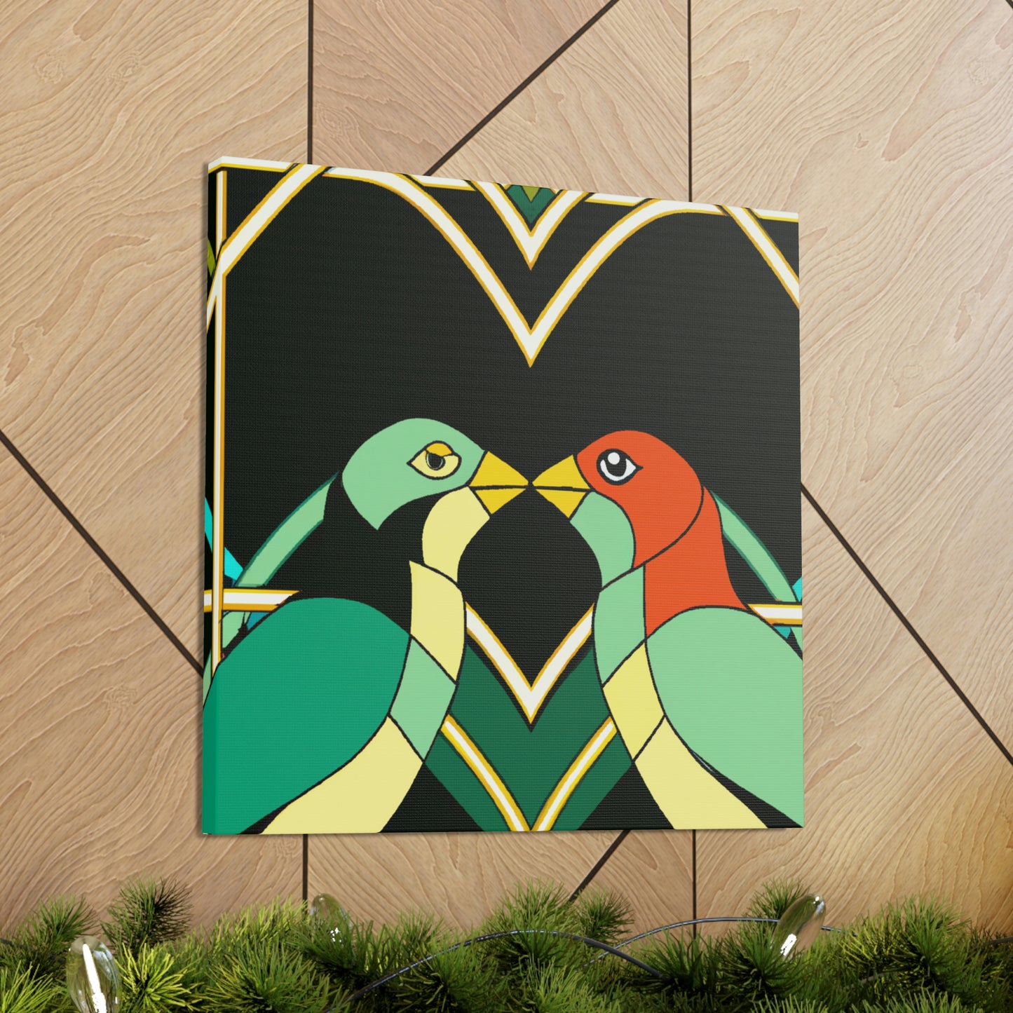 Lovers in Art Deco - Canvas