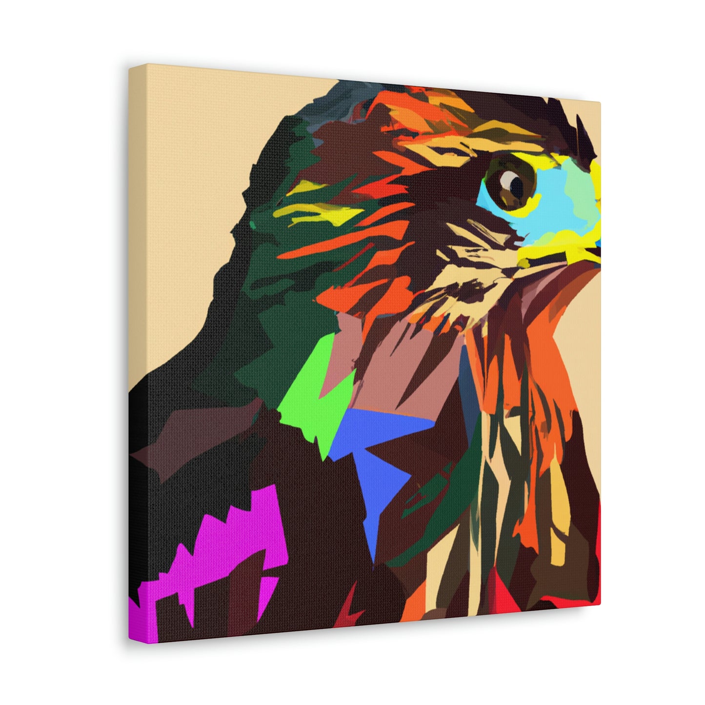 Hawk in Pop Art - Canvas