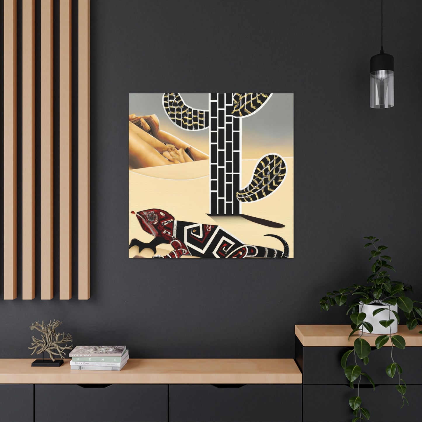 "Gila Monster Glittering Dream" - Canvas