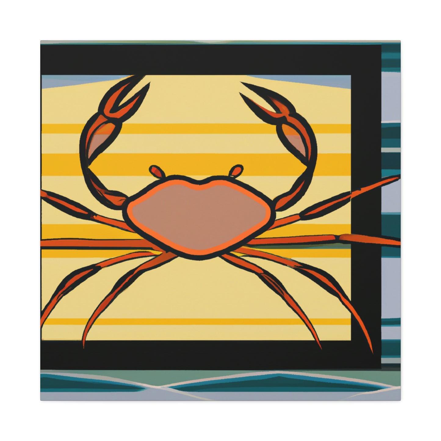 Crab in DecoGlamour - Canvas