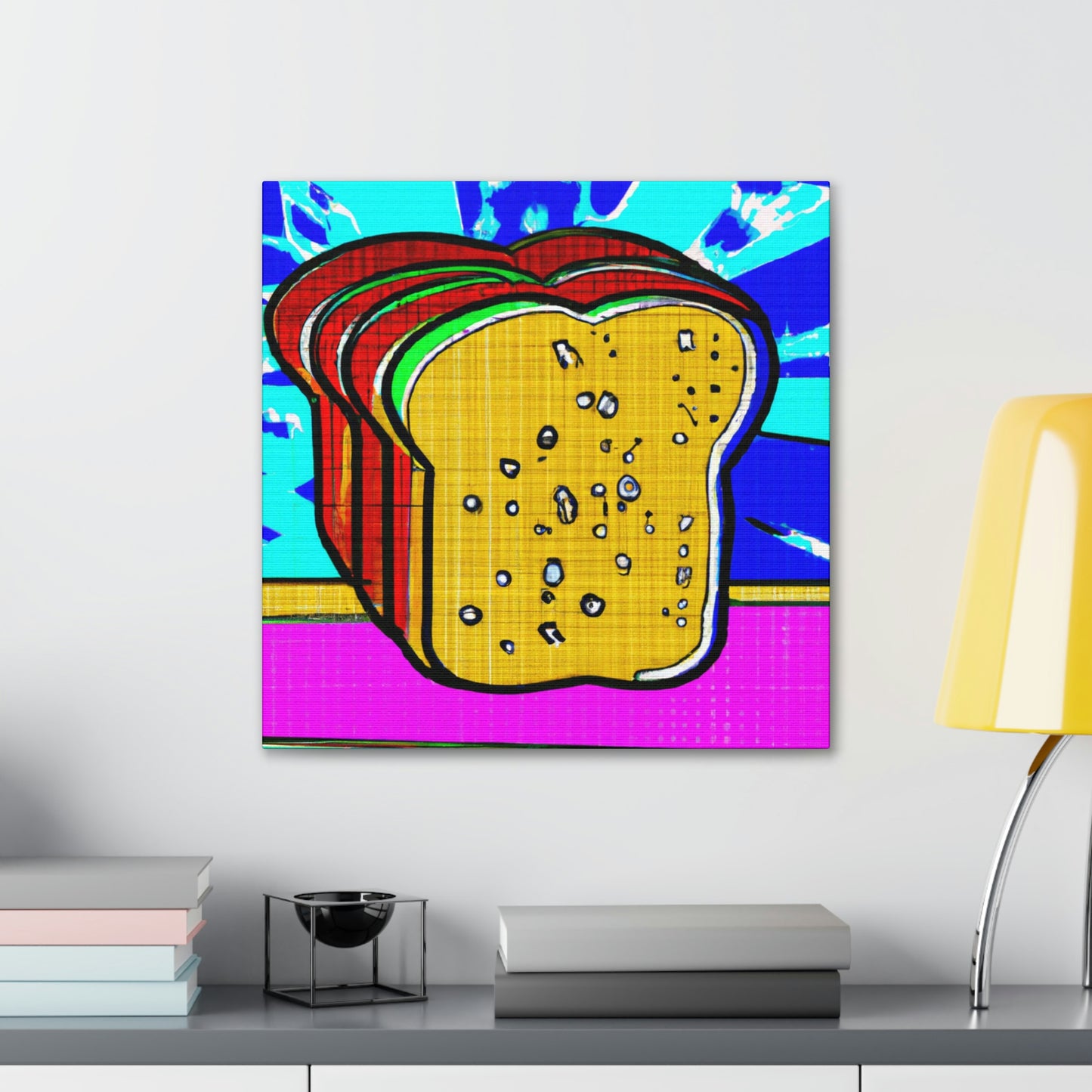 Bread in Pop Art - Canvas