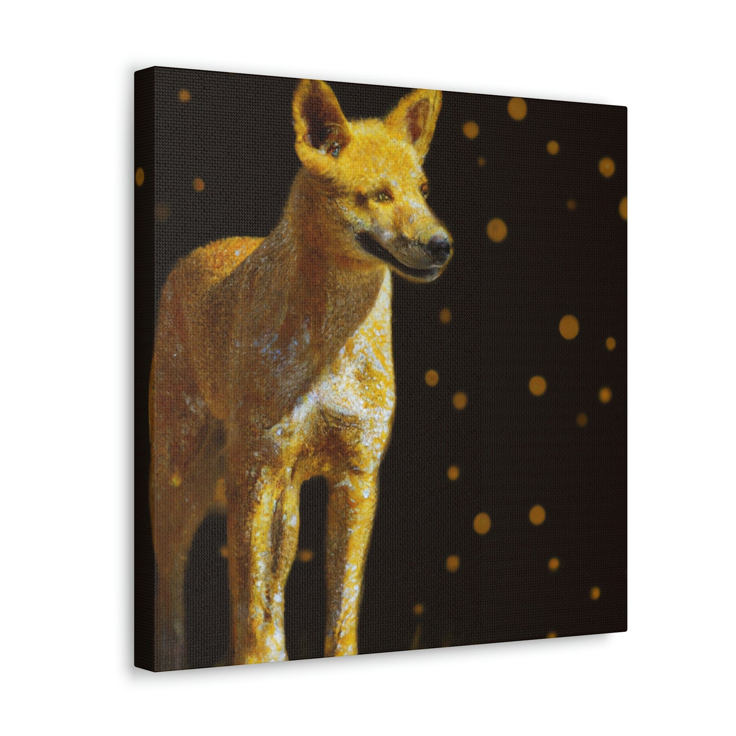 Dingo in Pointillism - Canvas