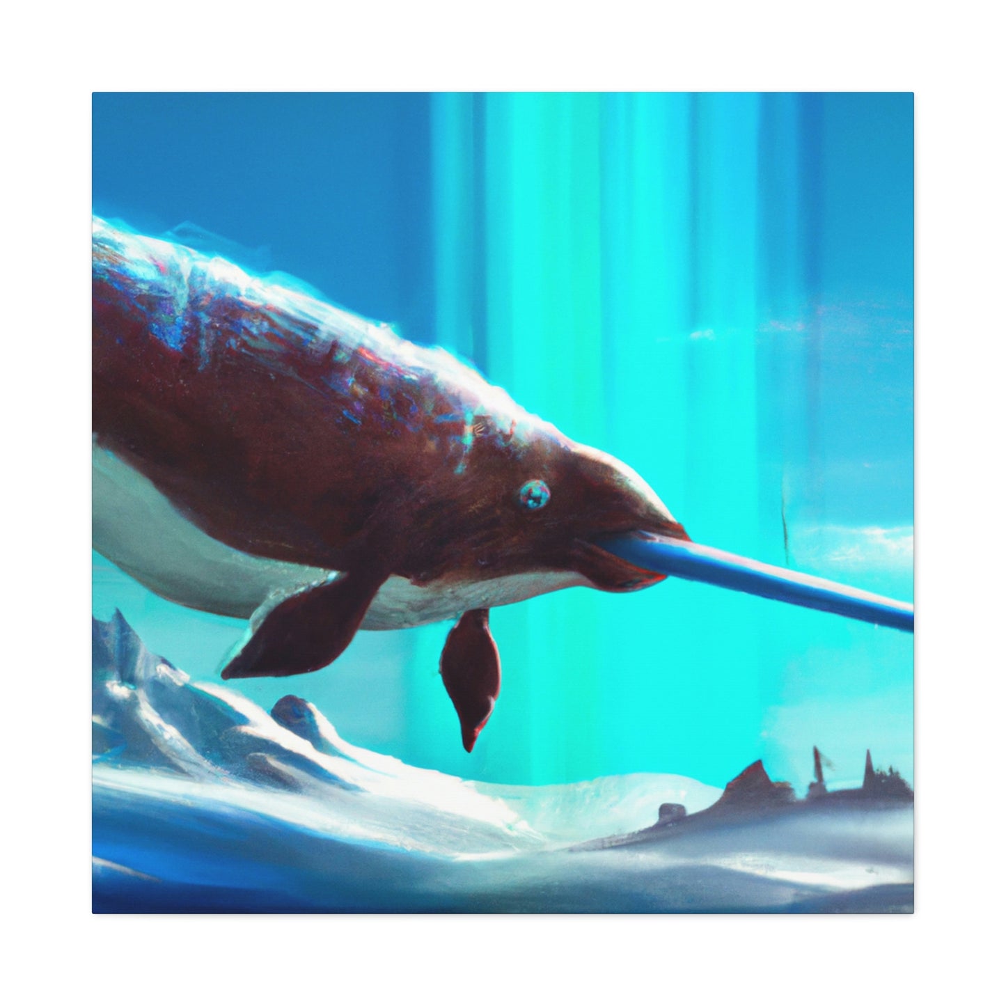 "Narwhal In Expressionism" - Canvas