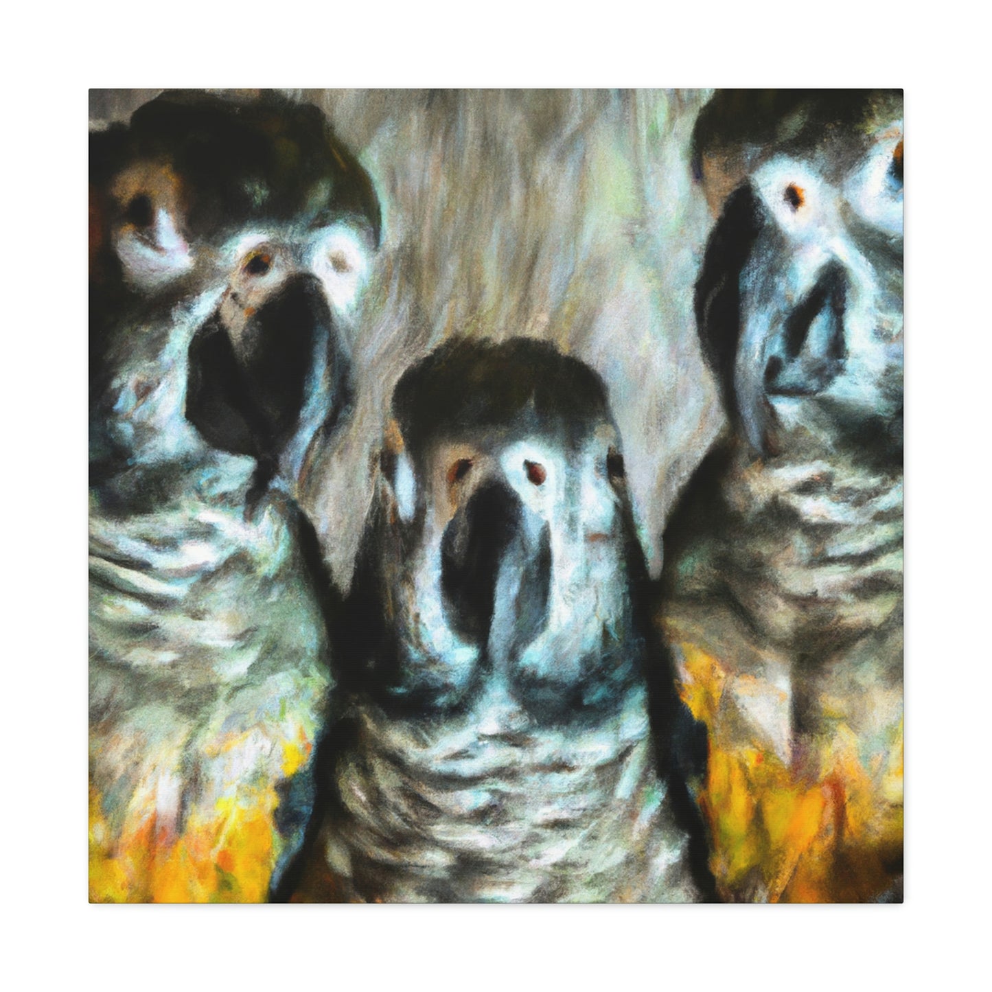 Parrot Party in Senegal - Canvas