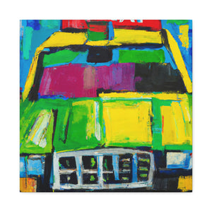 "Taxi NYC Twilight" - Canvas