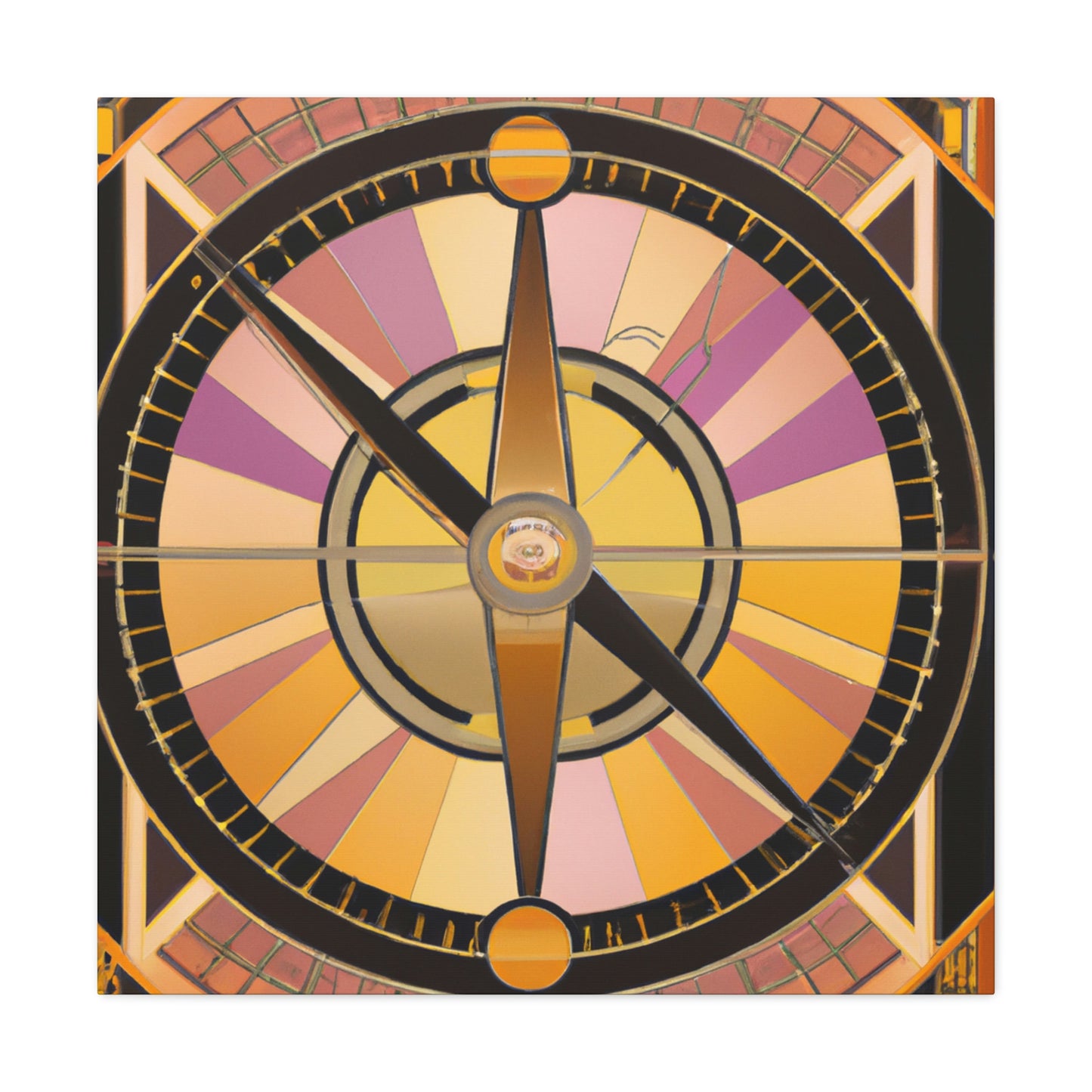 "Compass of Art Deco" - Canvas