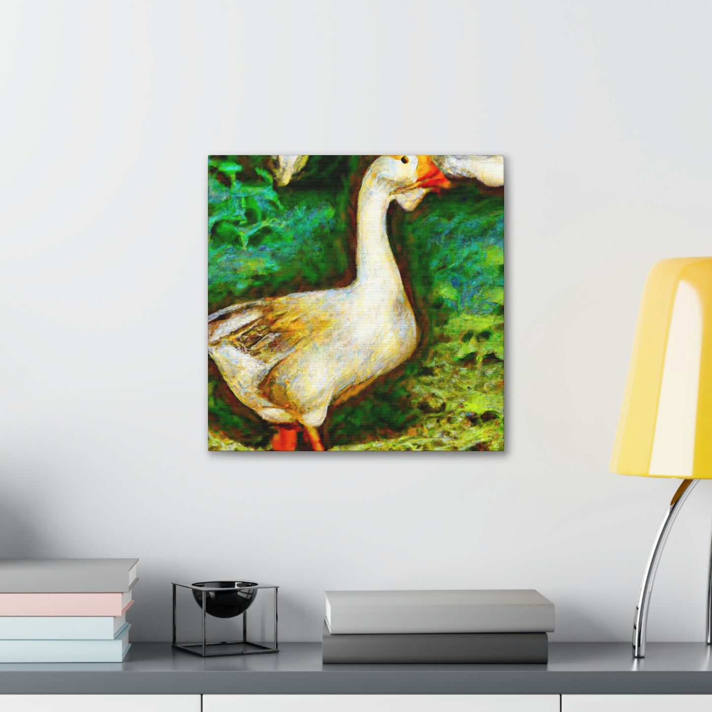 "Goose in Flight Impression" - Canvas