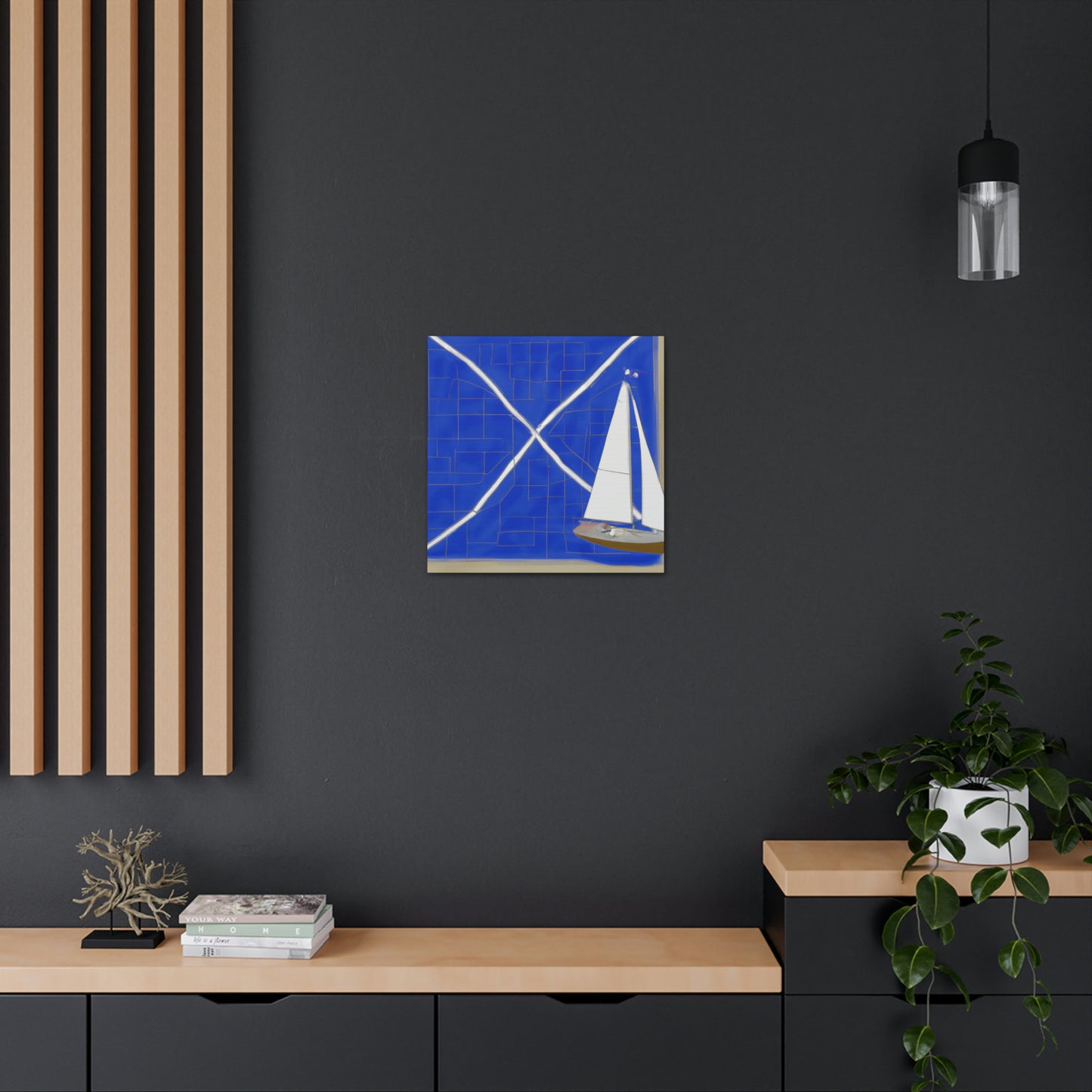 Nautical Minimalism Chart - Canvas