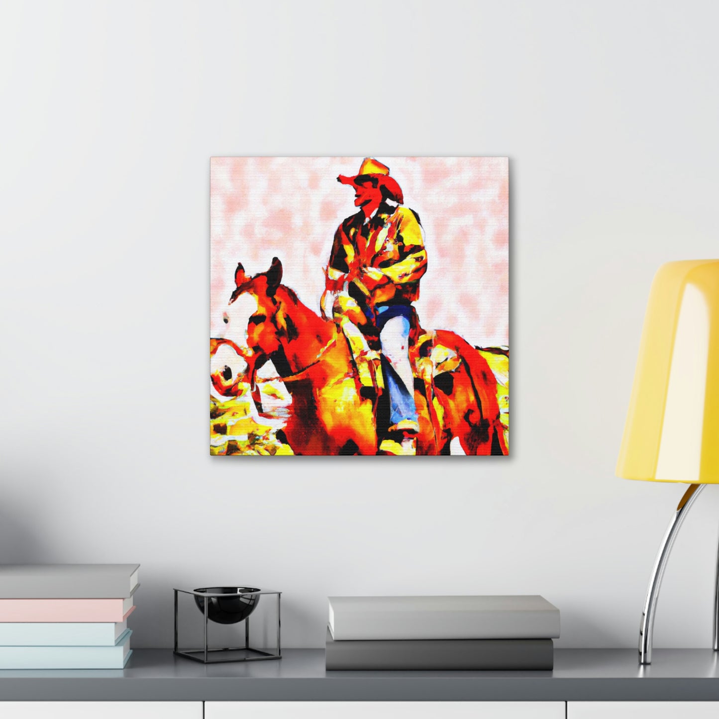 Pony Express Triumphant. - Canvas