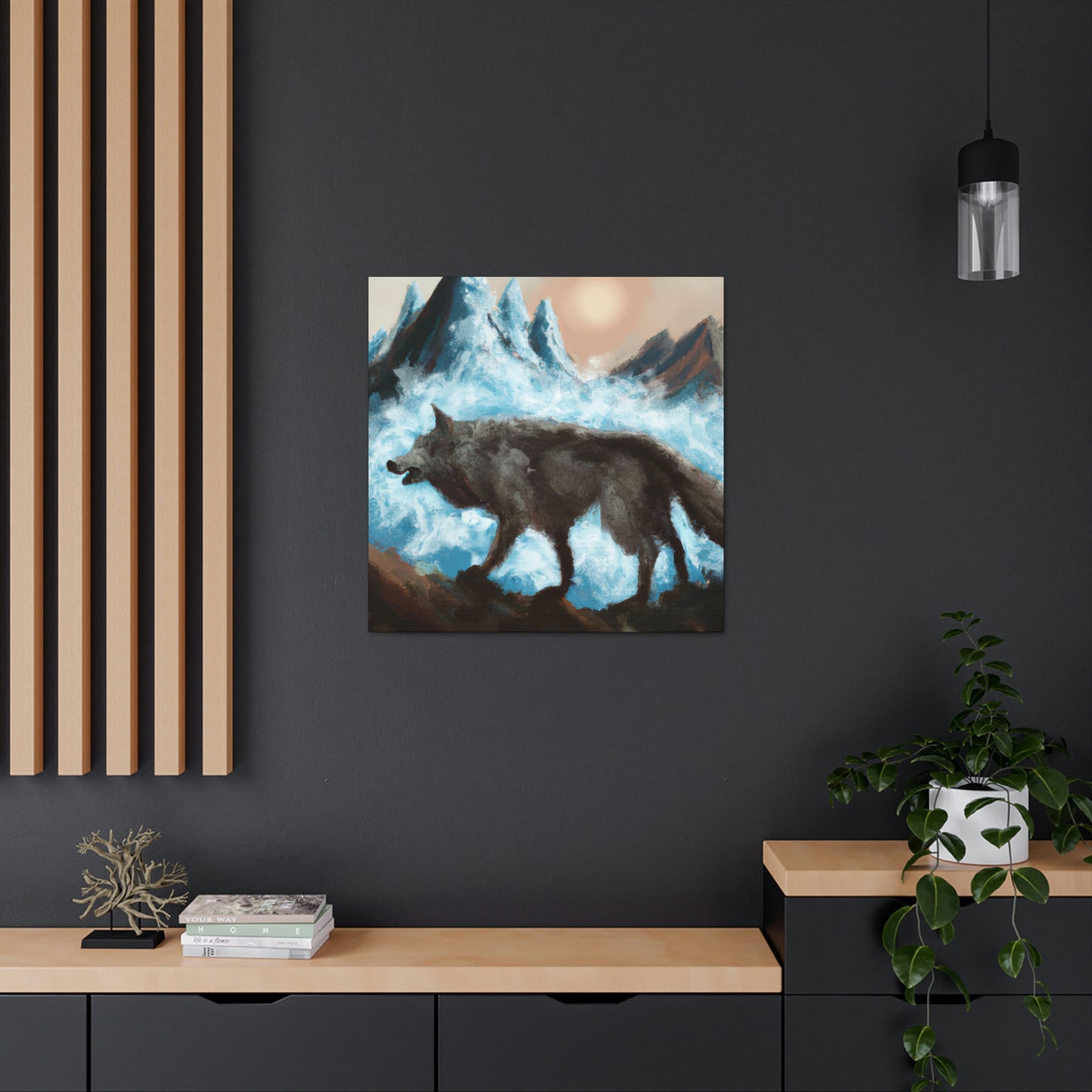 "Wolf Staring Majesty" - Canvas