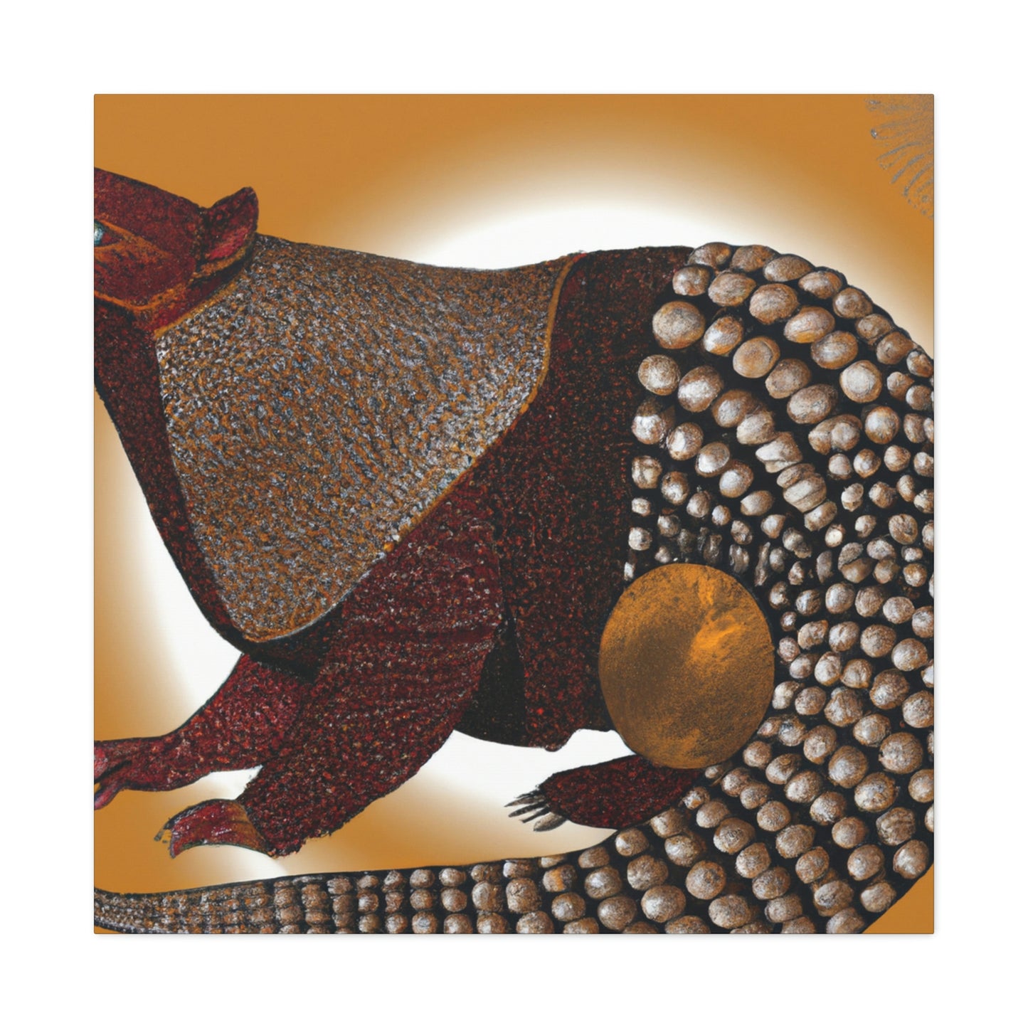 "Sparkling Pangolin Splendor" - Canvas