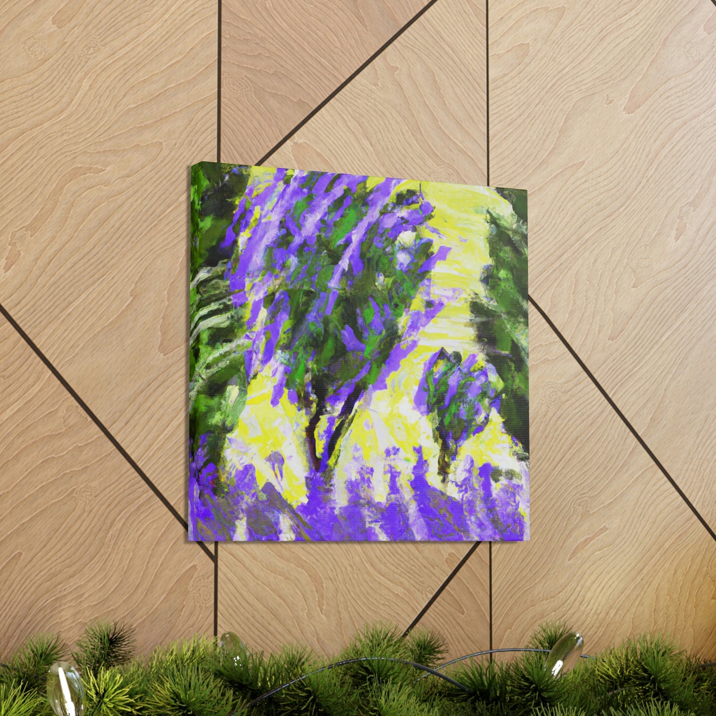 "Lavender's Abstractionist Hues" - Canvas