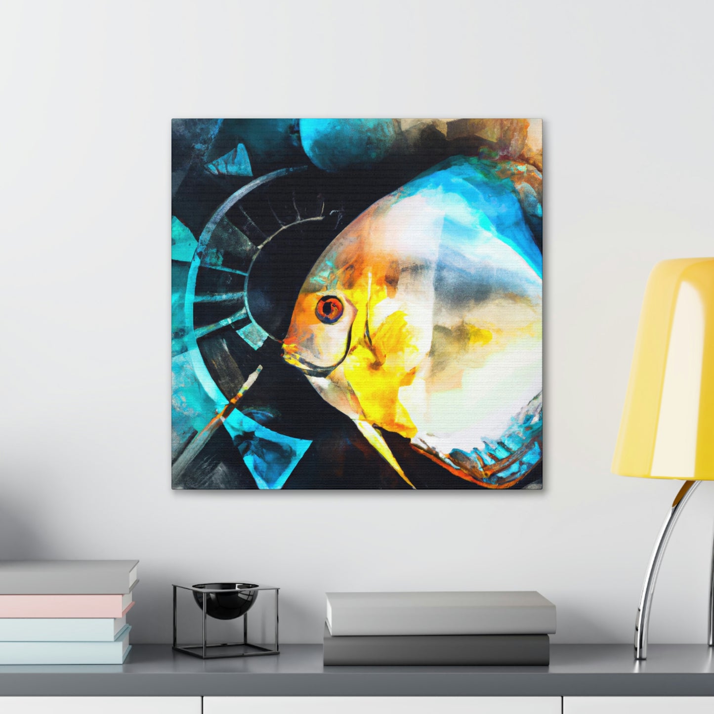 Discus in Reflection - Canvas