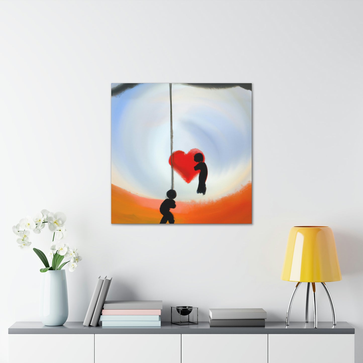 "Love Swings Serenely" - Canvas