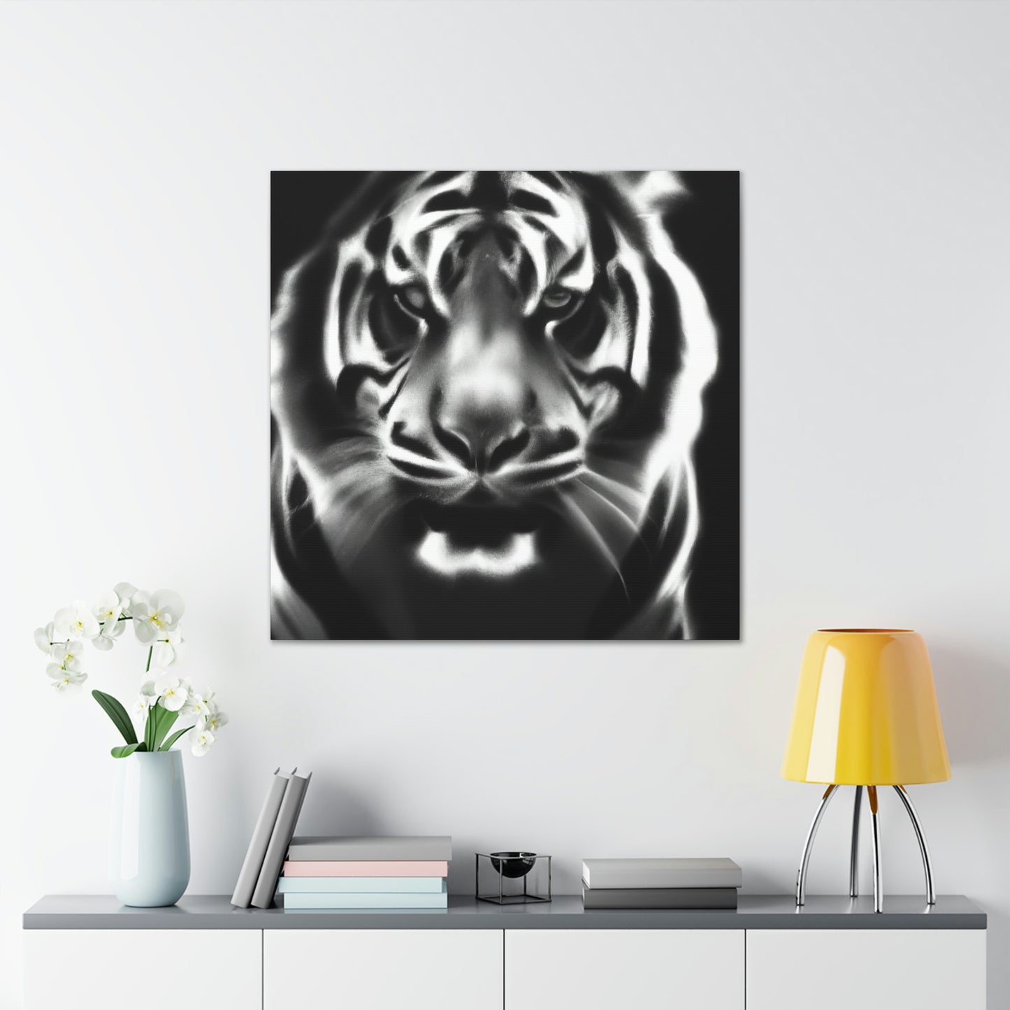 "Majestic Bengal Tiger Scene" - Canvas