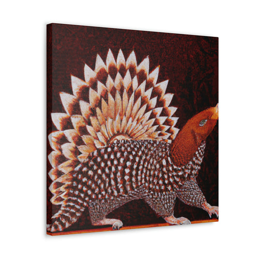 Gleaming Art Deco Pangolin - Canvas