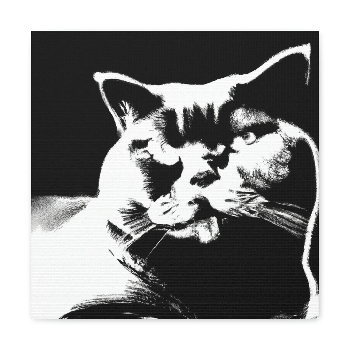 "Pop Britannia Cat Portrait" - Canvas