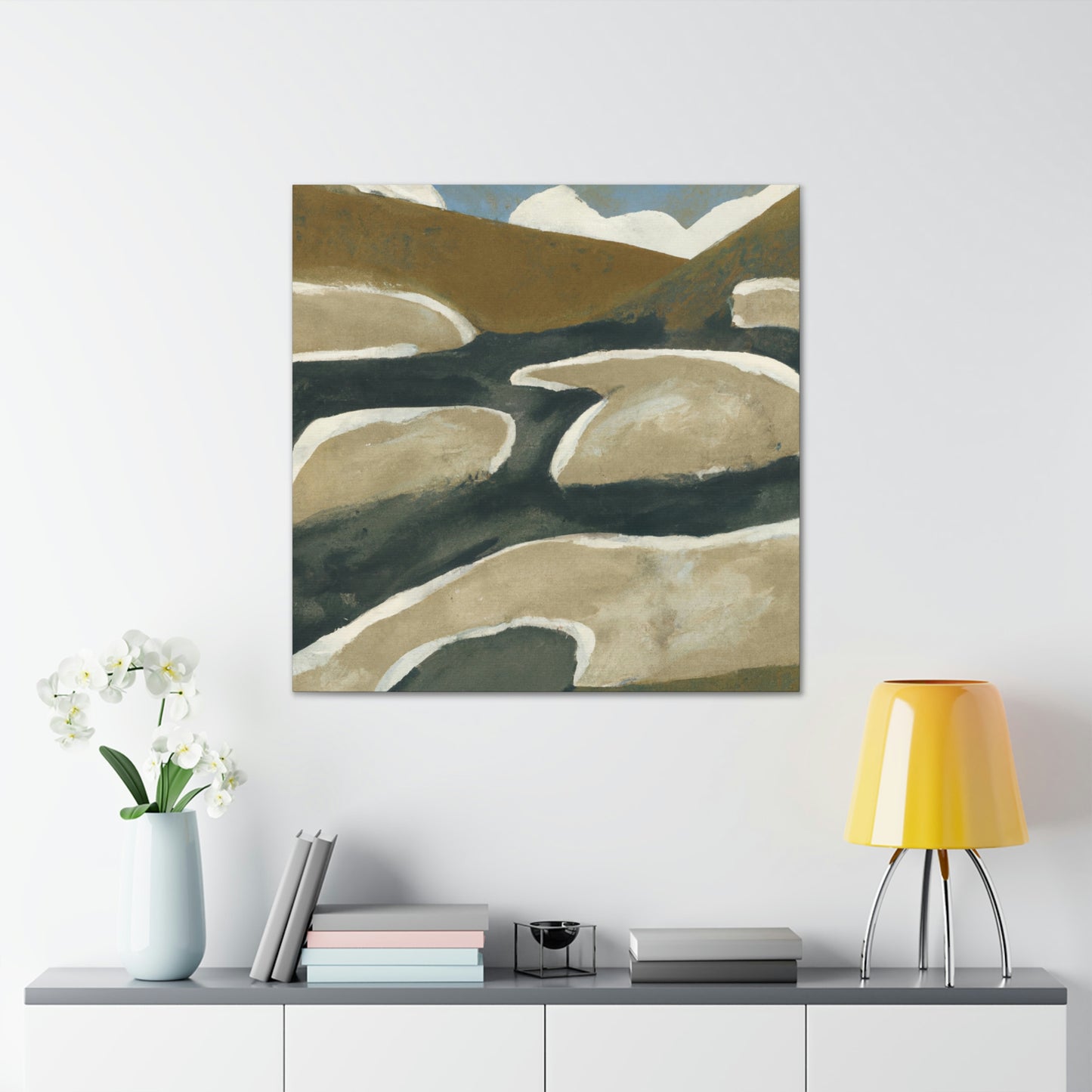 "River's Eternal Flux" - Canvas