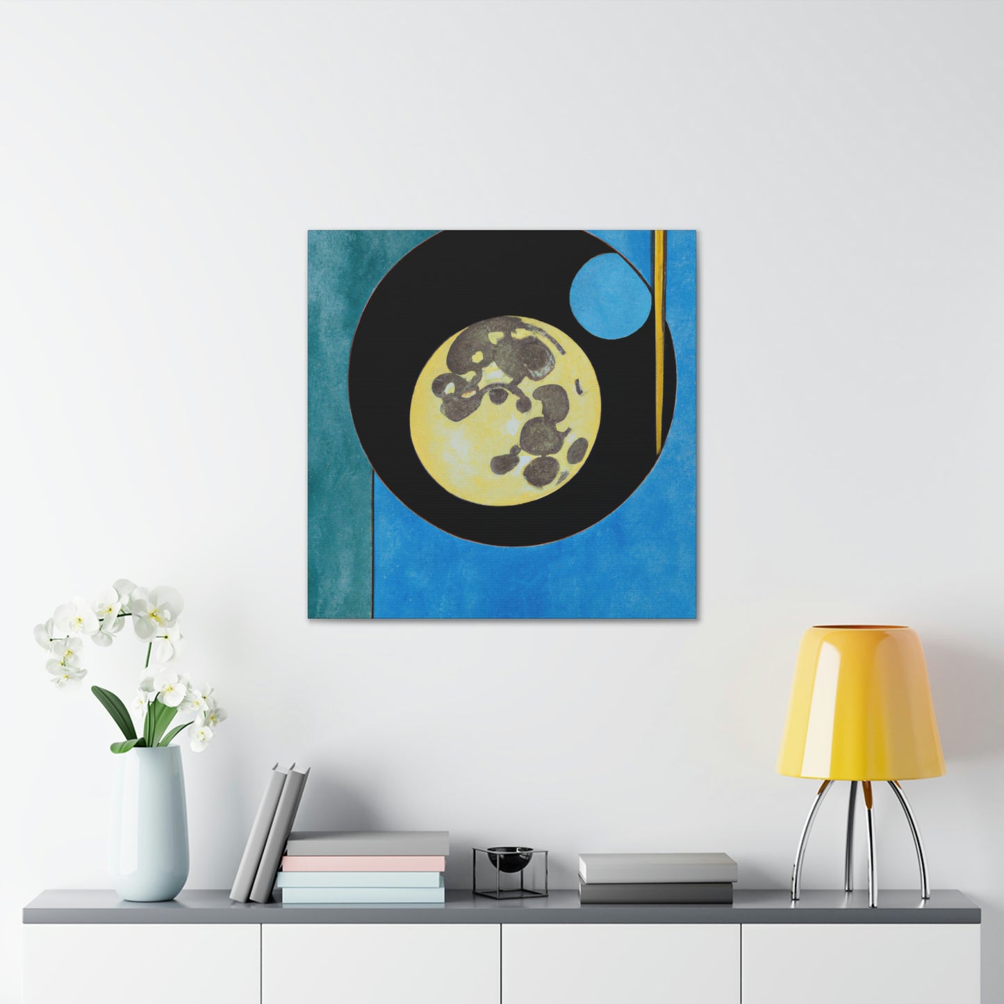 "Luna's Reflection Glows" - Canvas