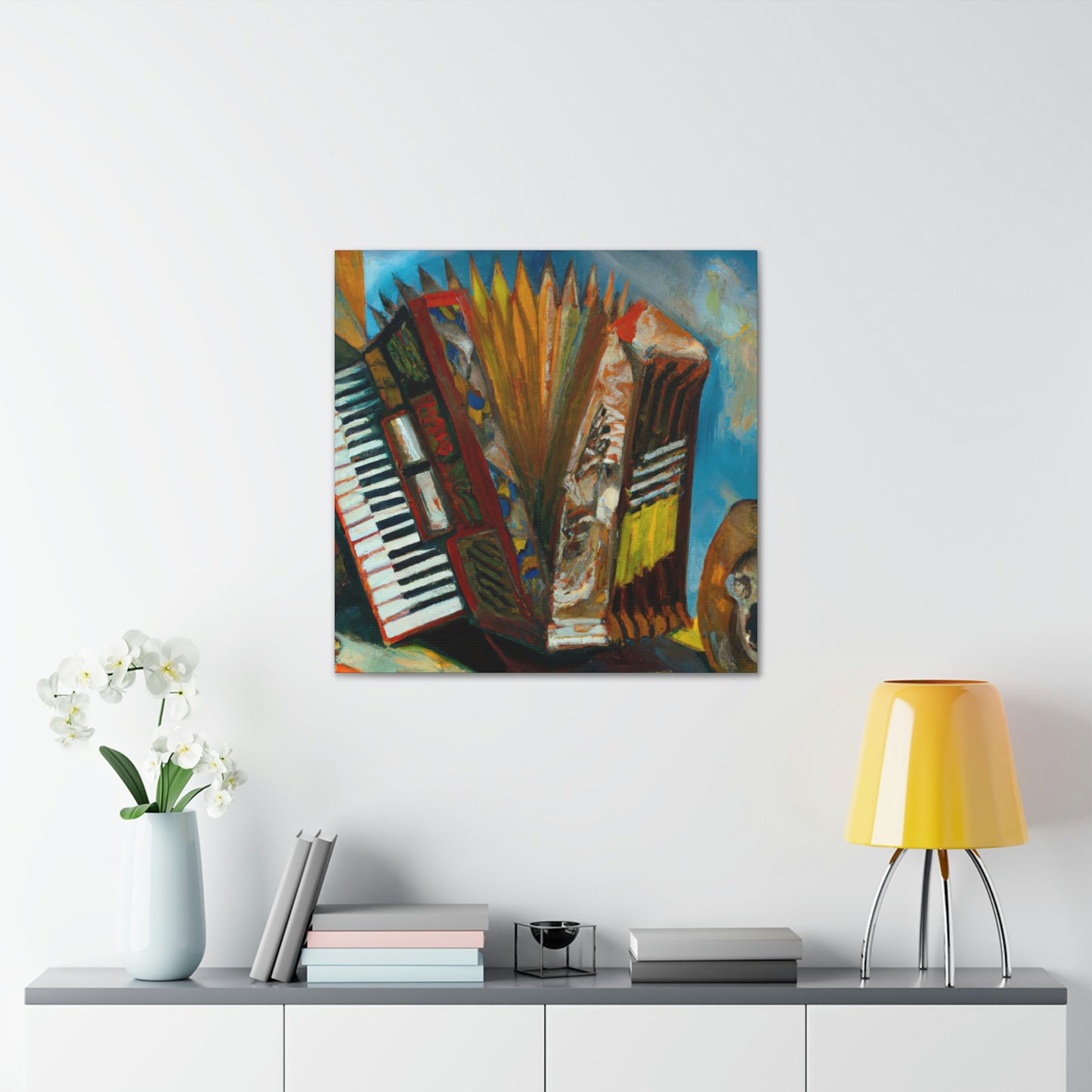 "Accordion in Surreality" - Canvas