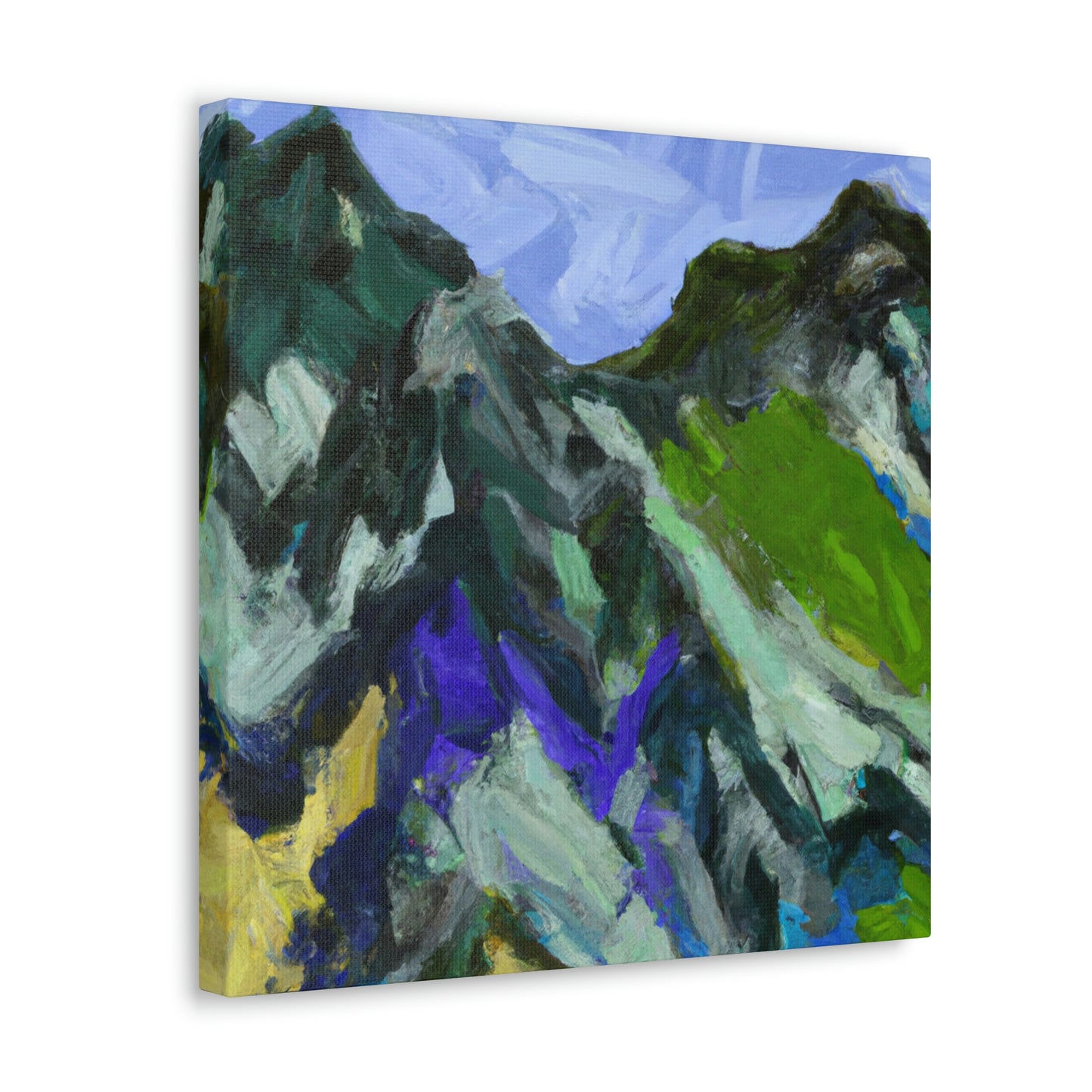 "Mountainous Abstract Vision" - Canvas