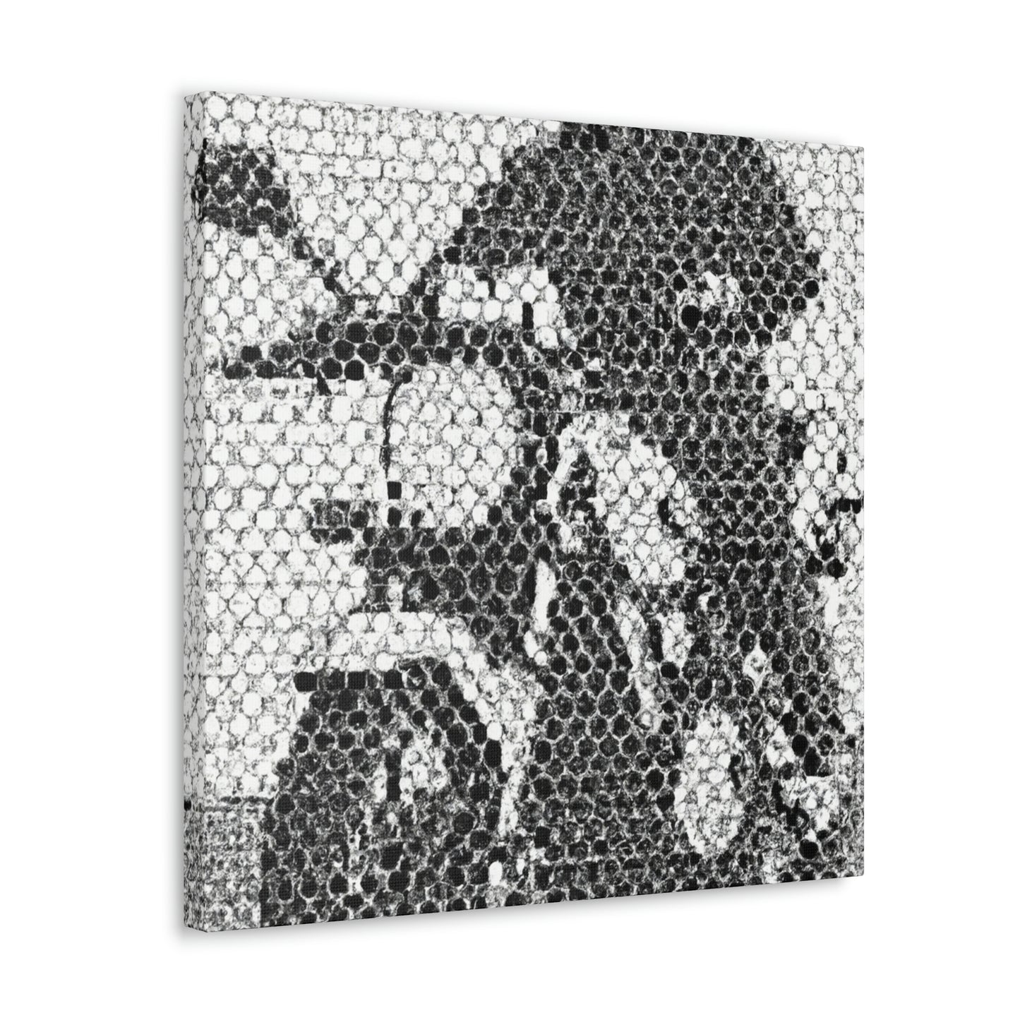 Motorcycles in Pointillism - Canvas