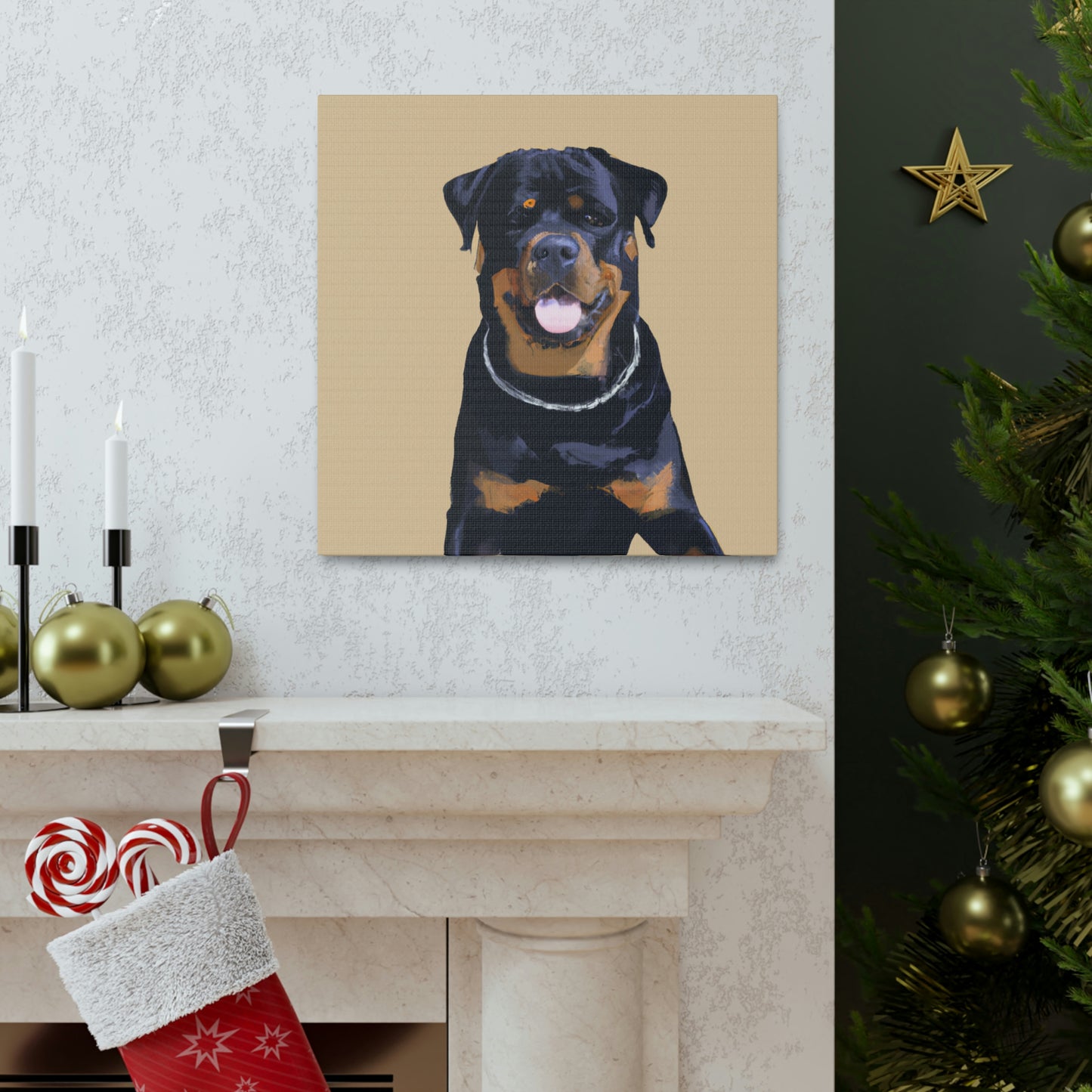 "Rottweiler in Simplicity" - Canvas