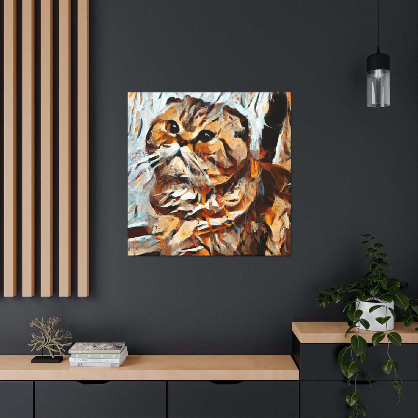 Scottish Fold Abstraction - Canvas