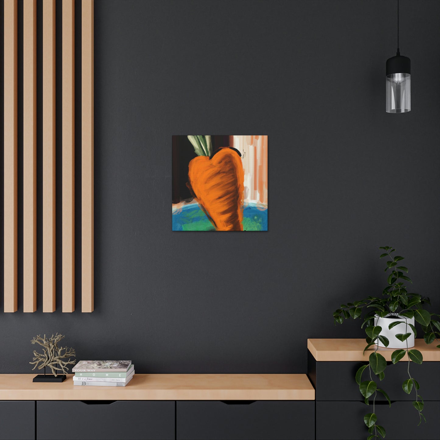 Carrot's Expressionist Glow - Canvas