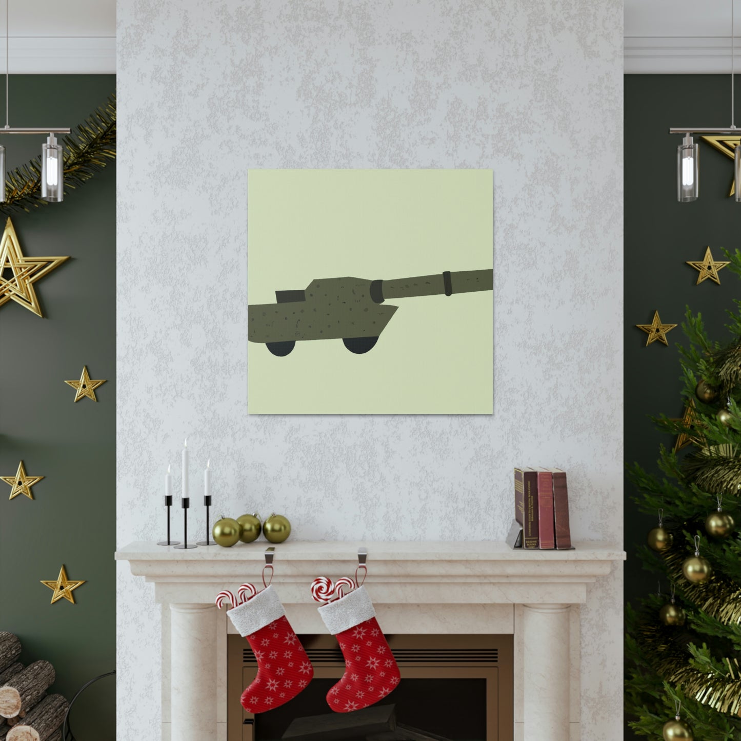 "Gun Minimalism Tranquility" - Canvas