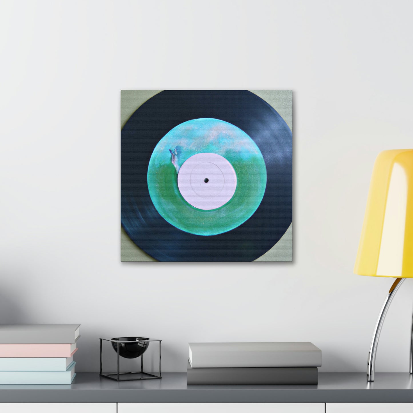 "Vinyl Record Dreamscape" - Canvas