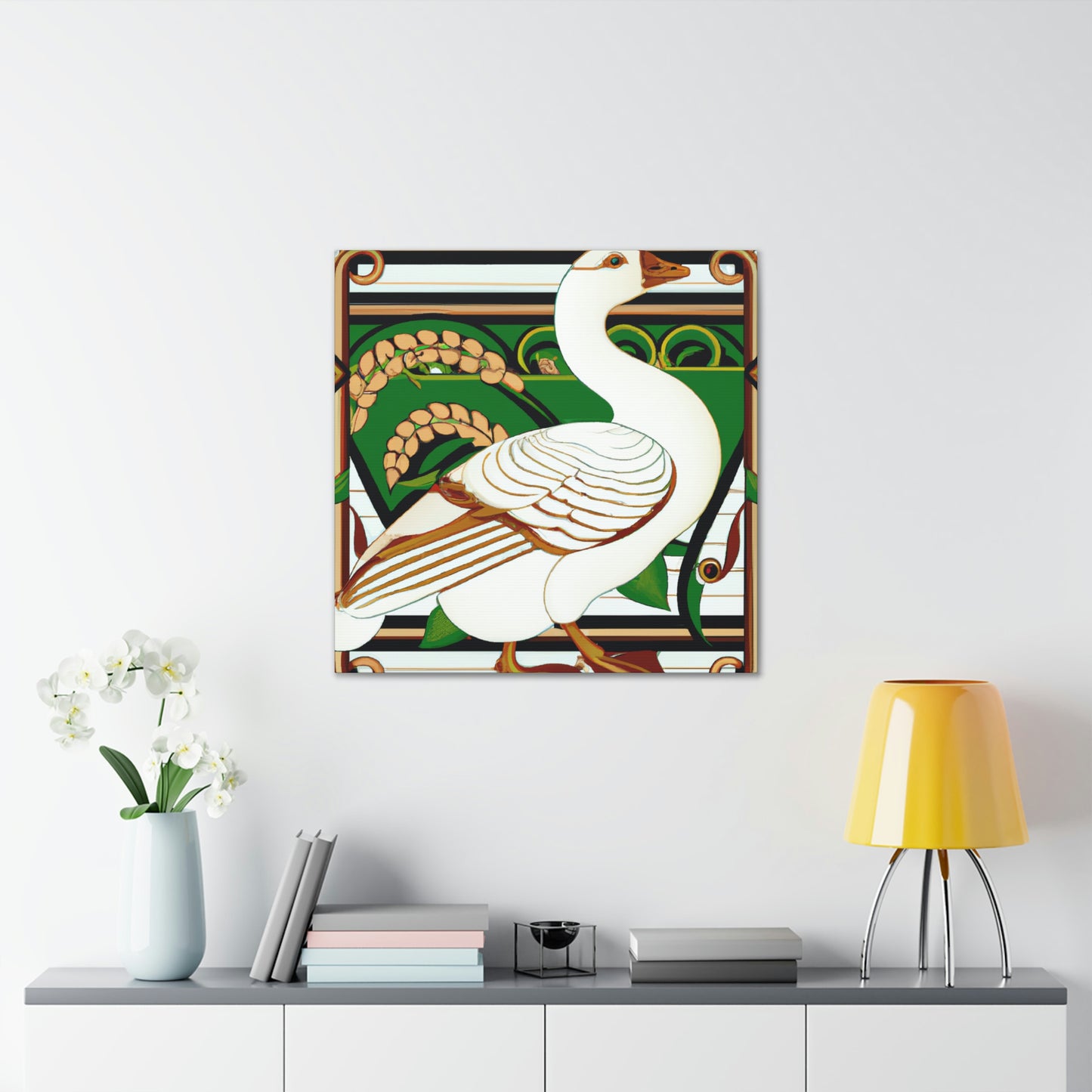 "Goose of Art Nouveau" - Canvas