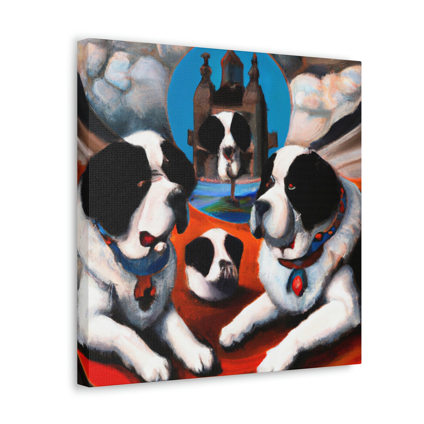 "Saint Bernard's Art Deco" - Canvas