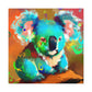 Koala in Azure Sky - Canvas