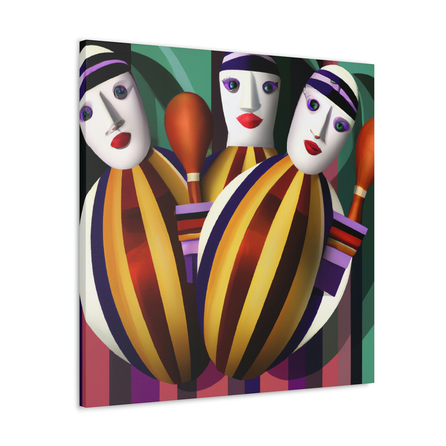 "Twirling Maracas Symphony" - Canvas